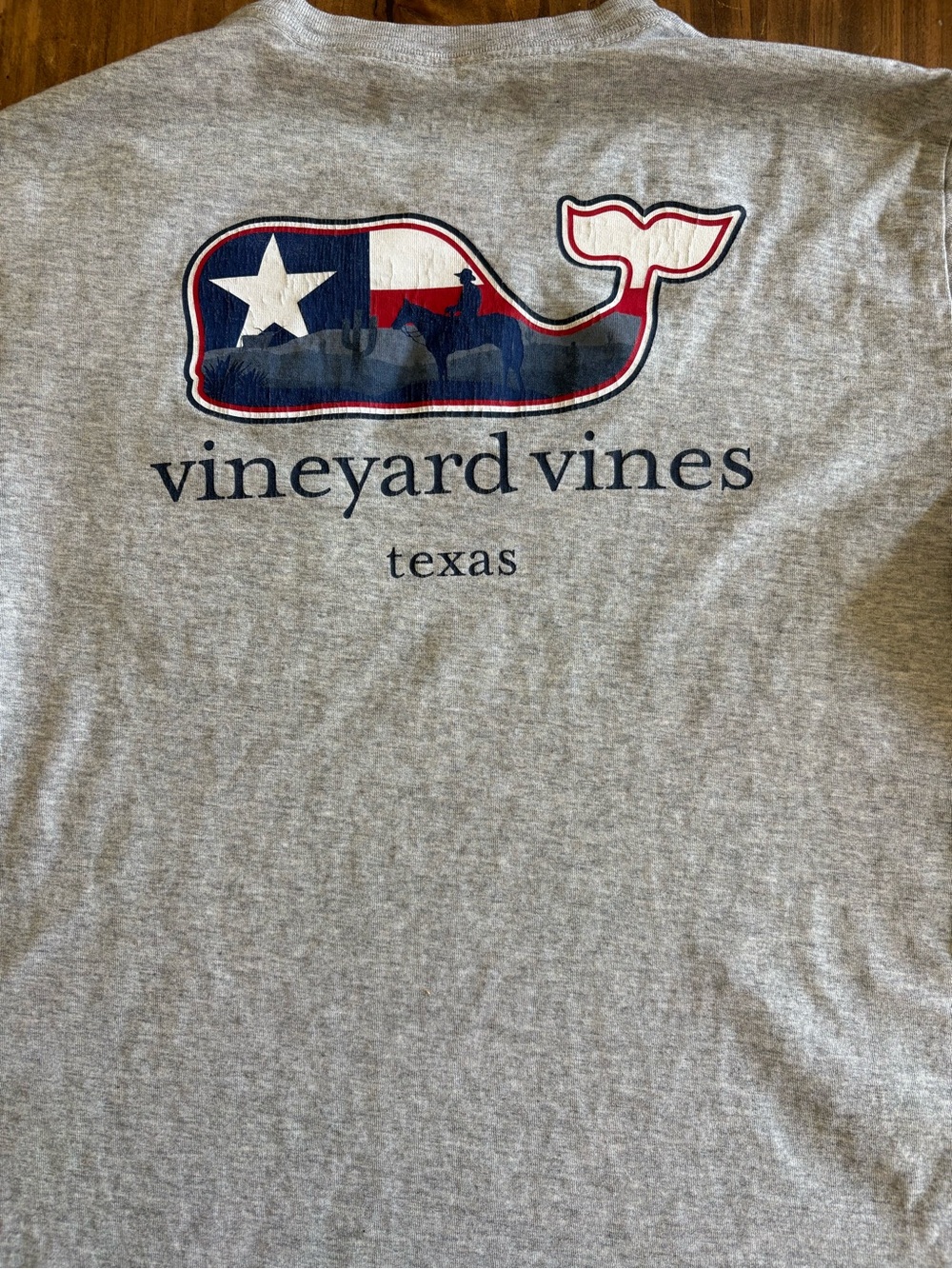 Vineyard Vines Gray Texas Tee